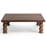 Adir Square Coffee Table, Tundra Brown-Furniture - Accent Tables-High Fashion Home
