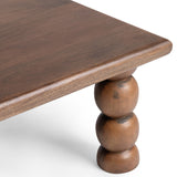 Adir Square Coffee Table, Tundra Brown-Furniture - Accent Tables-High Fashion Home