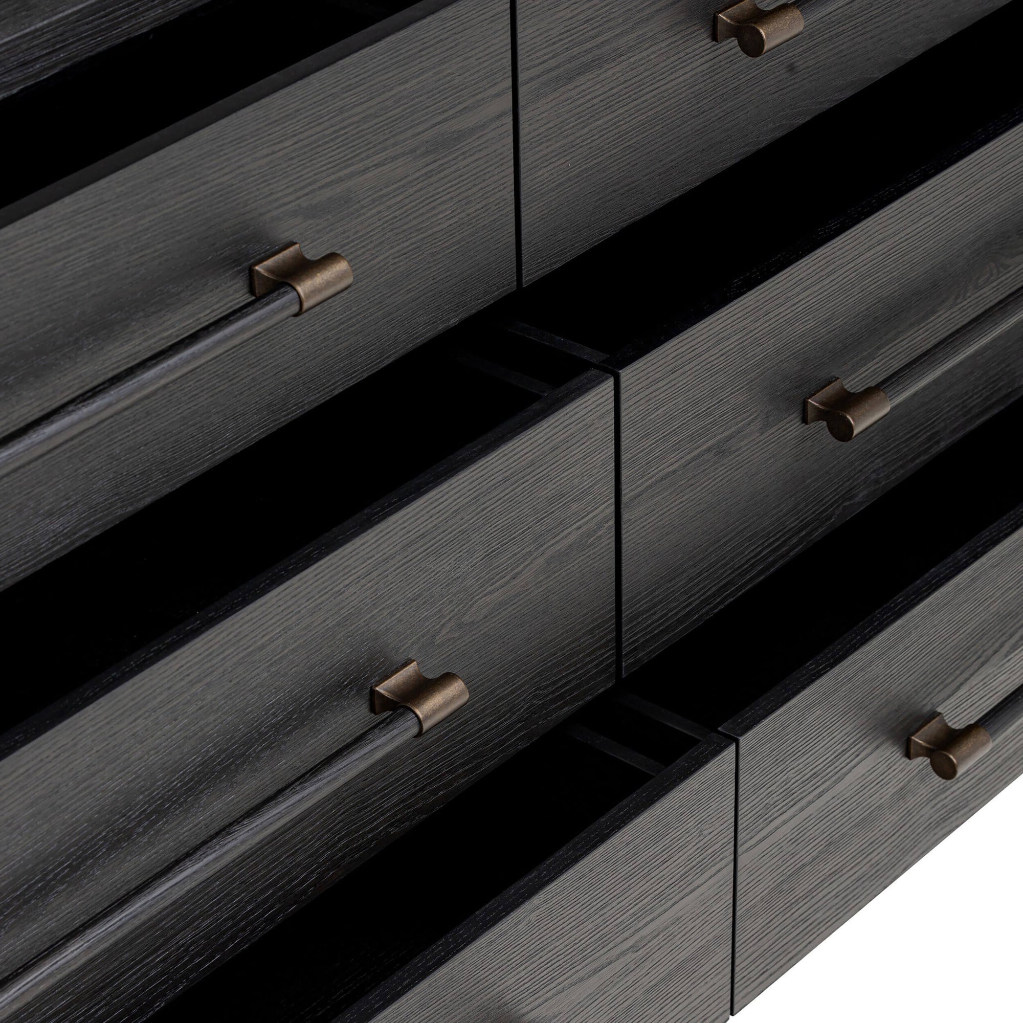 Adolfo 6 Drawer Dresser, Modern Black by Four Hands High Fashion Home Adolfo 6 Drawer Dresser, Modern Black by Four Hands High Fashion Home