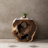 Adrynia Console Table, Natural-Furniture - Chairs-High Fashion Home