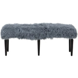 Afton Large Bench, Steel Grey