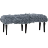 Afton Large Bench, Steel Grey