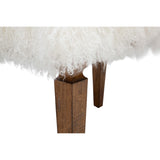 Afton Small Bench, White
