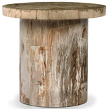 Aida End Table, Light Petrified Wood by Four hands
