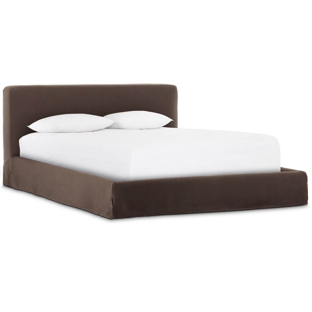 Aidan Slipcover Bed, Savoy Coffee by Four Hands