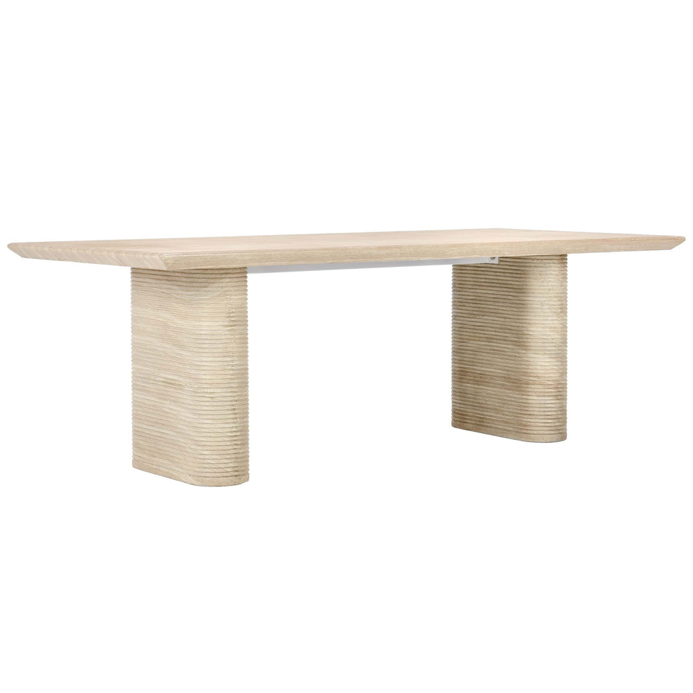 Aiden Outdoor Rectangle Dining Table, Beige-Furniture - Outdoor-High Fashion Home