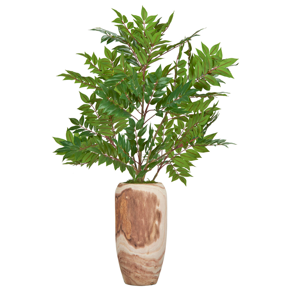 Ailanthus in Yucca Planter, Natural-Accessories-High Fashion Home