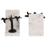 Airplane Bookends, Black/White