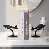 Airplane Bookends, Black/White