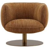 Aisha Swivel Chair, Mustard