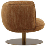 Aisha Swivel Chair, Mustard