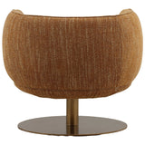 Aisha Swivel Chair, Mustard