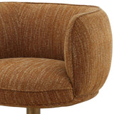 Aisha Swivel Chair, Mustard