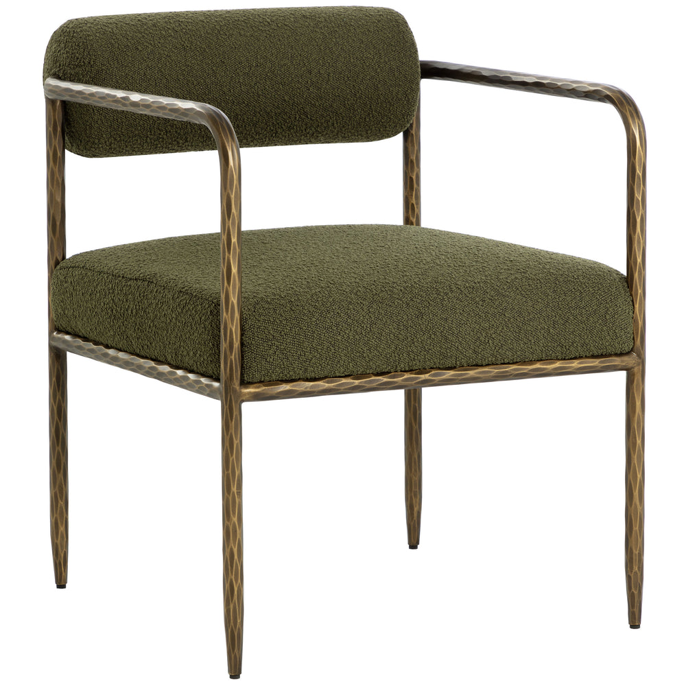 Ajani Dining Arm Chair, Copenhagen Olive-Furniture - Dining-High Fashion Home