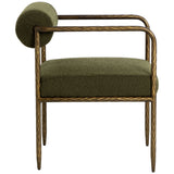 Ajani Dining Arm Chair, Copenhagen Olive-Furniture - Dining-High Fashion Home