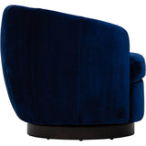 Akita Swivel Chair, Falkirk Royal Blue
