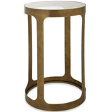 Akito Accent Table, Antique Gold-Furniture - Accent Tables-High Fashion Home