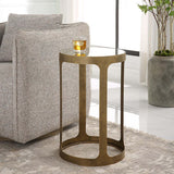 Akito Accent Table, Antique Gold-Furniture - Accent Tables-High Fashion Home