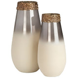 Akoya Pearl Vases, Cream, Set of 2-Accessories-High Fashion Home