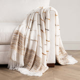 Albedo Throw, Ivory/Rust
