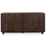 Albero 4 Door Buffet, Kona Brown-Furniture - Storage-High Fashion Home