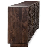 Albero 4 Door Buffet, Kona Brown-Furniture - Storage-High Fashion Home