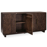 Albero 4 Door Buffet, Kona Brown-Furniture - Storage-High Fashion Home
