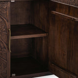 Albero 4 Door Buffet, Kona Brown-Furniture - Storage-High Fashion Home
