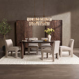 Albero Dining Table, Bark Brown-Furniture - Dining-High Fashion Home