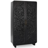 Albero Tall Cabinet, Black-Furniture - Storage-High Fashion Home