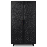 Albero Tall Cabinet, Black-Furniture - Storage-High Fashion Home