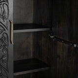 Albero Tall Cabinet, Black-Furniture - Storage-High Fashion Home