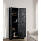 Albero Tall Cabinet, Black-Furniture - Storage-High Fashion Home