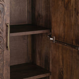 Albero Tall Cabinet, Kona Brown-Furniture - Storage-High Fashion Home