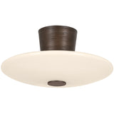 Albus Semi Flush, Bronze Leaf