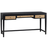Alder Writing Desk, Black-Furniture - Office-High Fashion Home