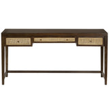 Alder Writing Desk, Brown-Furniture - Office-High Fashion Home