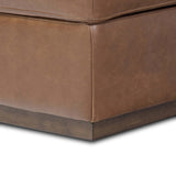 Alec Leather Storage Ottoman-Furniture - Chairs-High Fashion Home