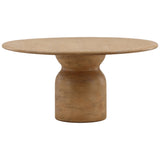 Alegria Round Dining Table, Light Natural