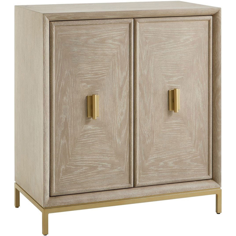 Alessia 2 Door Cabinet, Cerused Oak