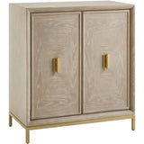 Alessia 2 Door Cabinet, Cerused Oak