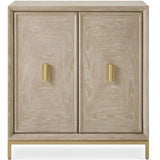 Alessia 2 Door Cabinet, Cerused Oak