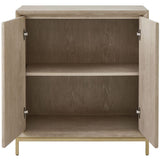 Alessia 2 Door Cabinet, Cerused Oak
