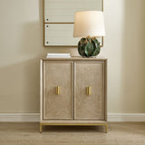 Alessia 2 Door Cabinet, Cerused Oak