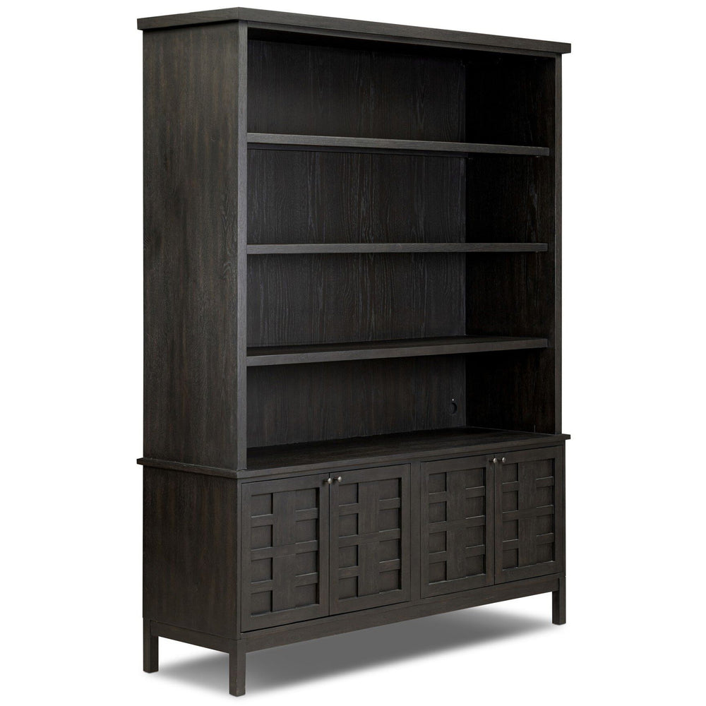 Alessio Bookcase, Smoked Black by Four Hands-Furniture - Storage-High Fashion Home