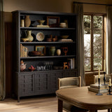 Alessio Bookcase, Smoked Black by Four Hands-Furniture - Storage-High Fashion Home
