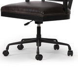 Alexa Desk Chair, Brushed Ebony/Sonoma Black-Furniture - Office-High Fashion Home