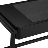 Alfalfa 2 Drawer Desk, Black-Furniture - Office-High Fashion Home