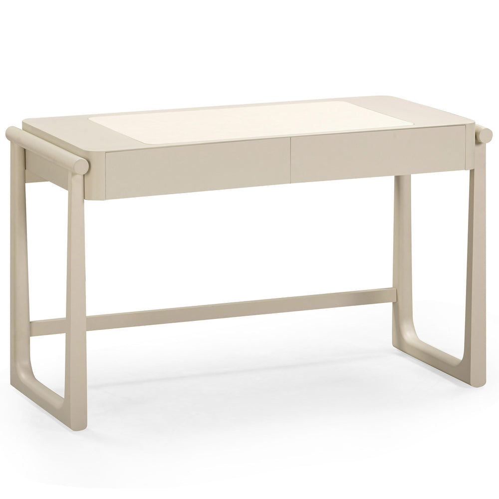 Alfalfa 2 Drawer Desk, Taupe-Furniture - Office-High Fashion Home