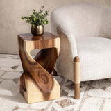 Alia Accent Table, Natural-Furniture - Accent Tables-High Fashion Home
